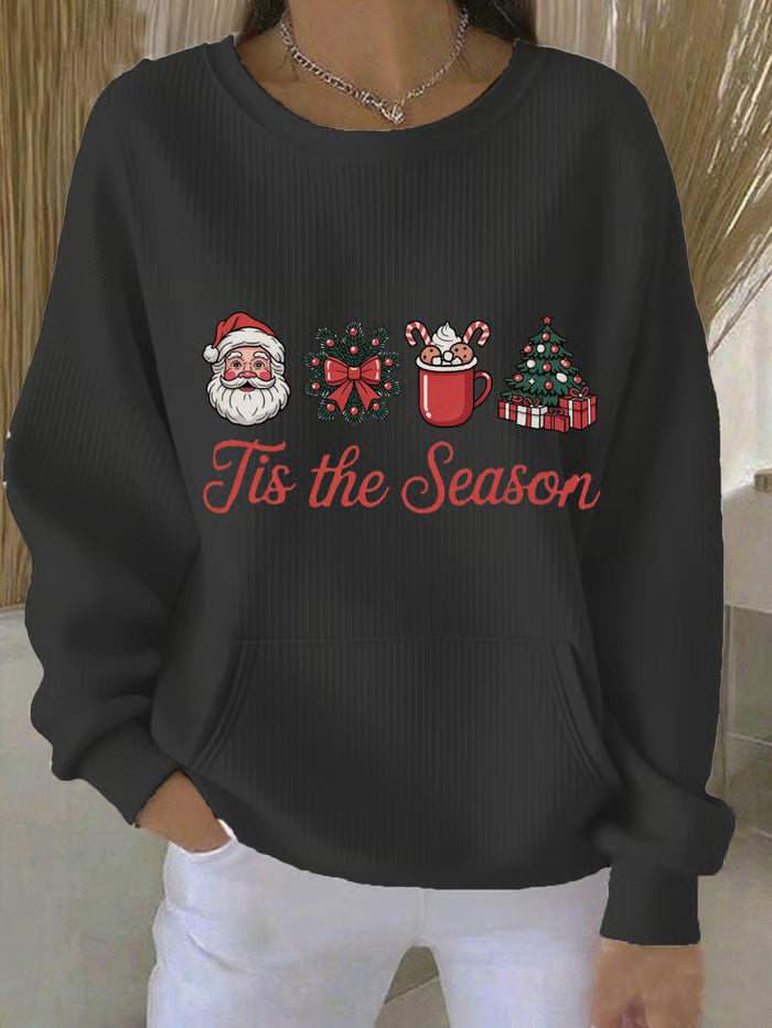 Fenna - Kersttrui met kerstboomprint