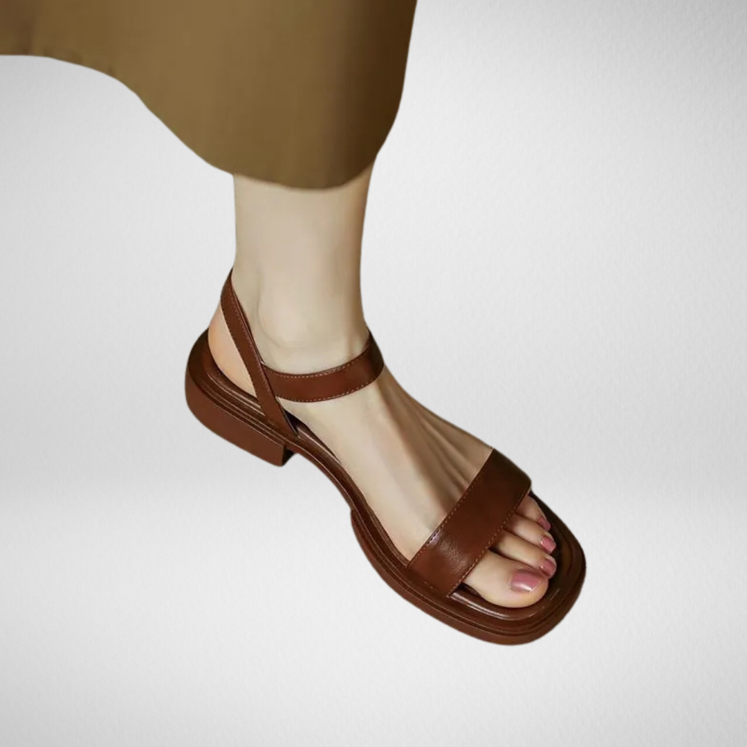 Evelyn - Leren Sandalen