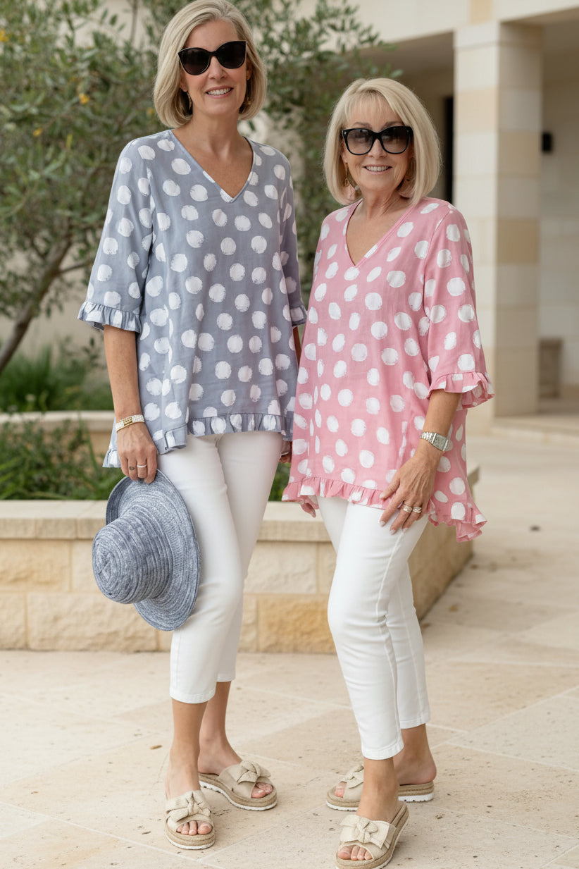 Lena – Blouse met V-hals