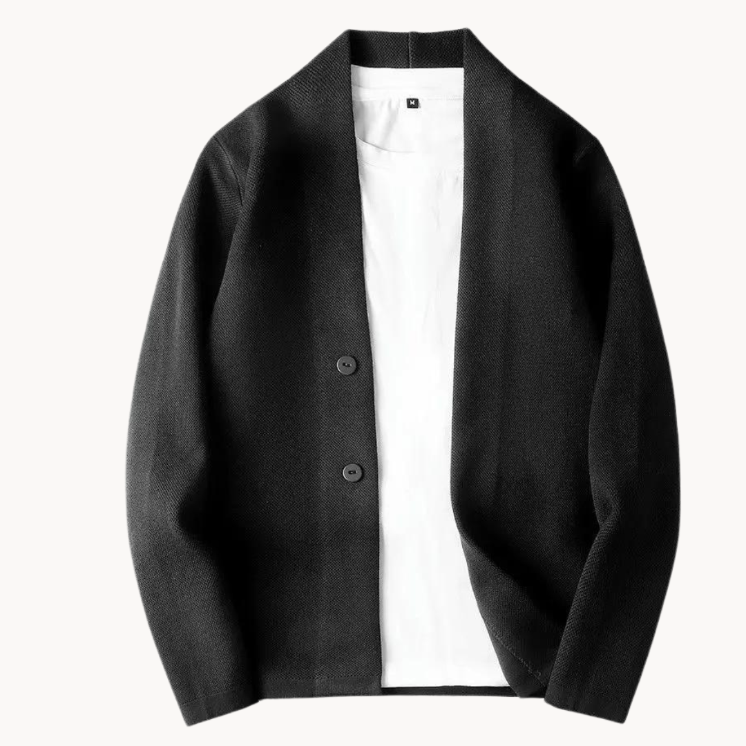 Bertin - Casual gebreid vest met knopen