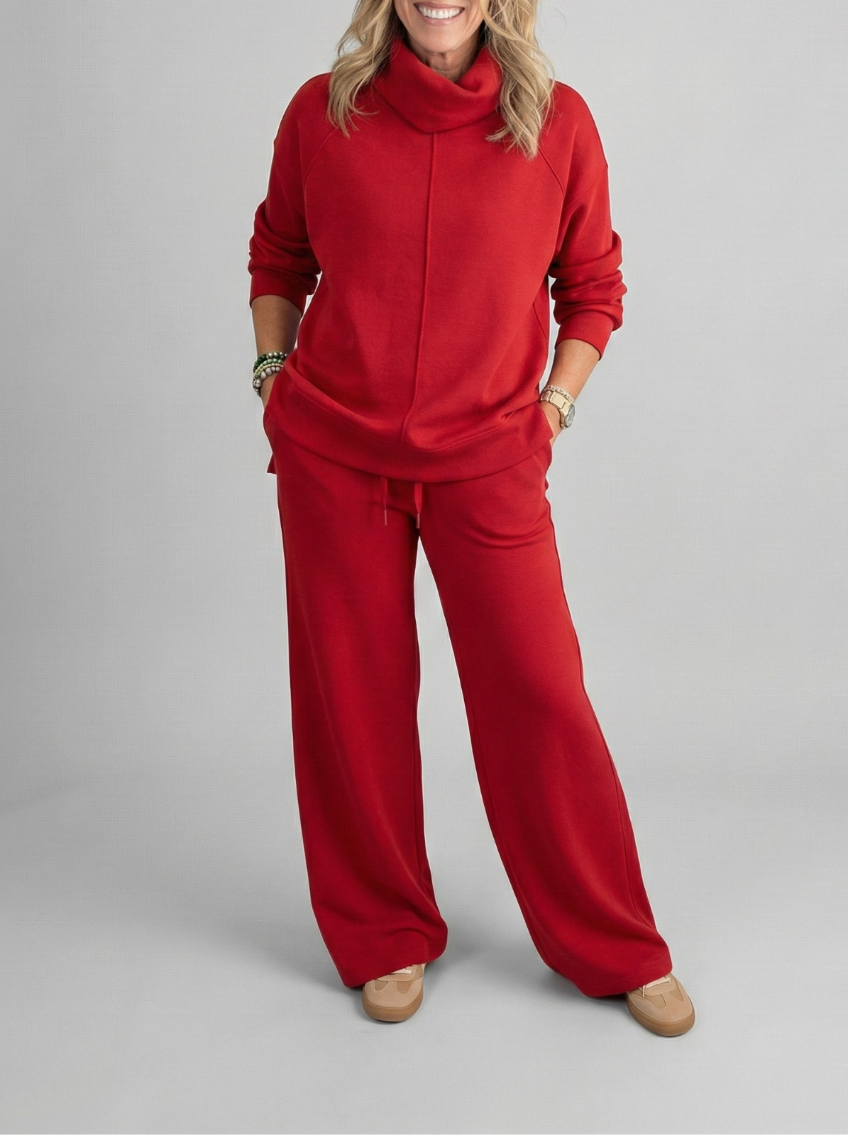 Lotte – Comfortabele set met wijde broek