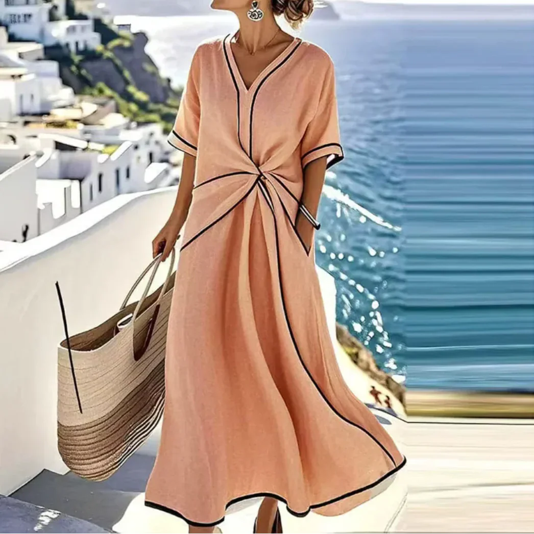 Moria™ - Elegante jurk met Flatterende Taille en Feestelijke Chic