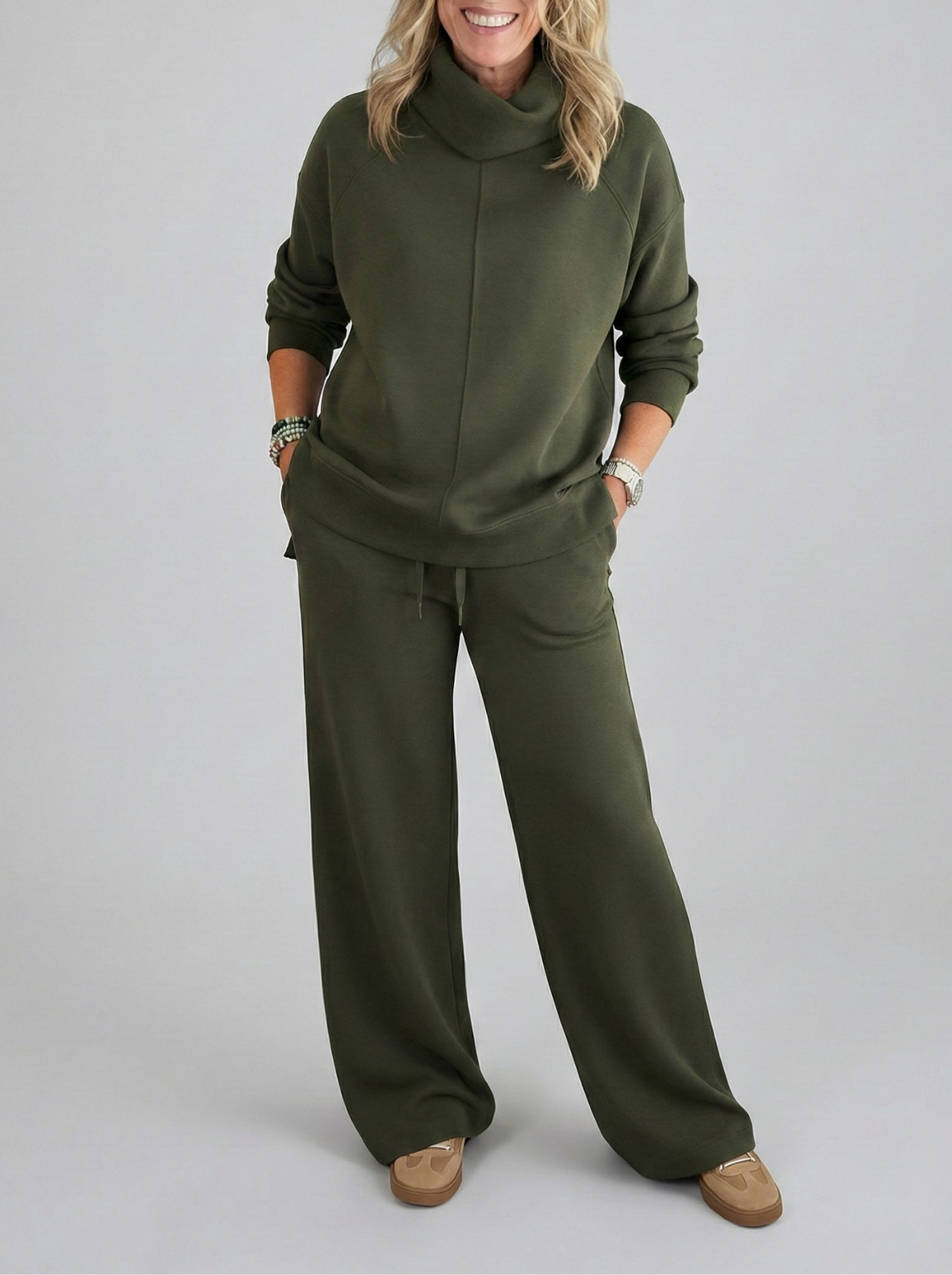 Lotte – Comfortabele set met wijde broek