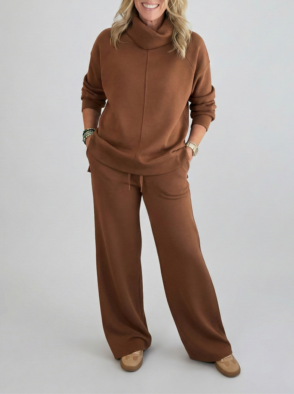 Lotte – Comfortabele set met wijde broek