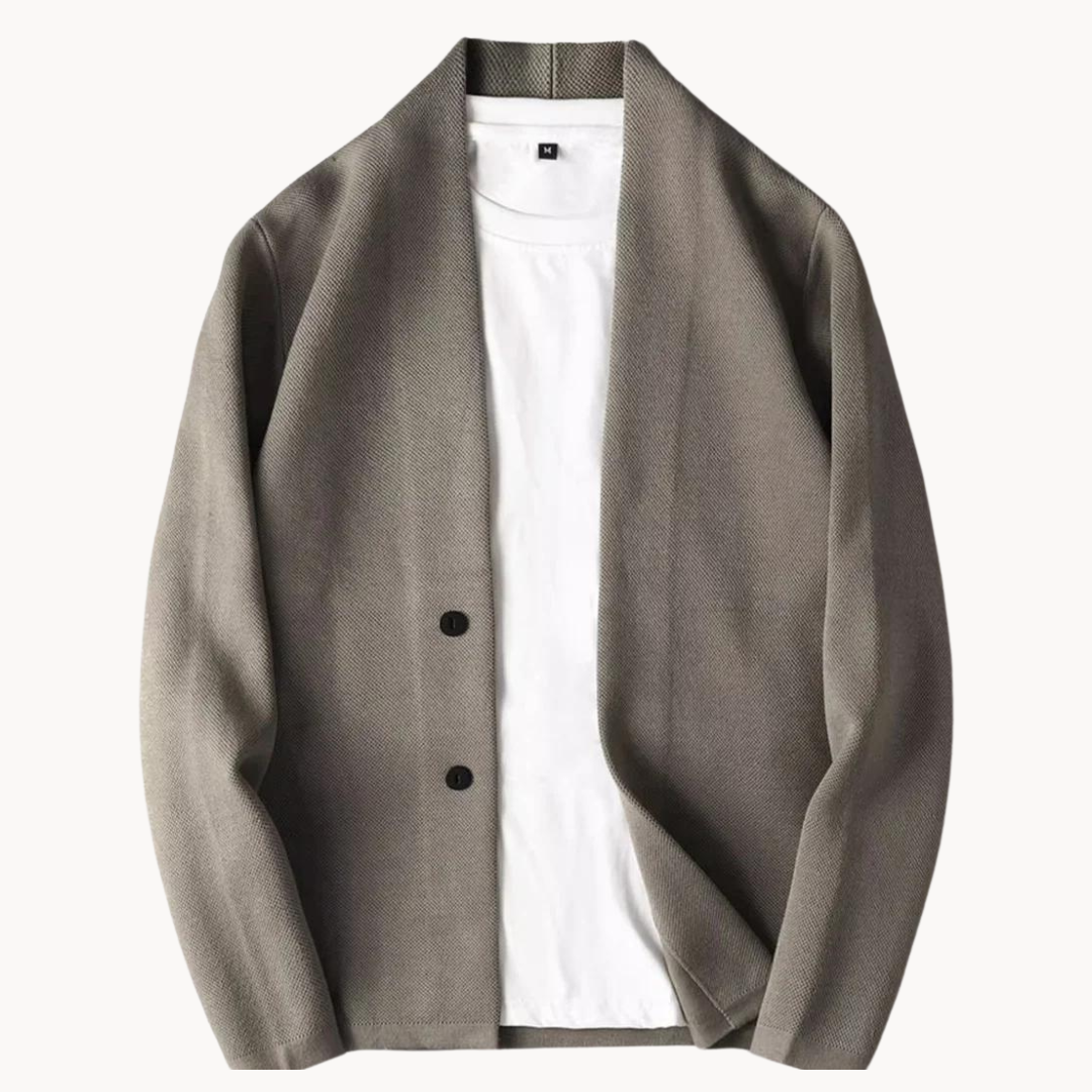 Bertin - Casual gebreid vest met knopen