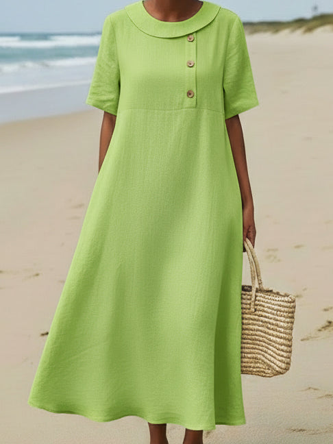 Lena – Jurk met knoopdetails