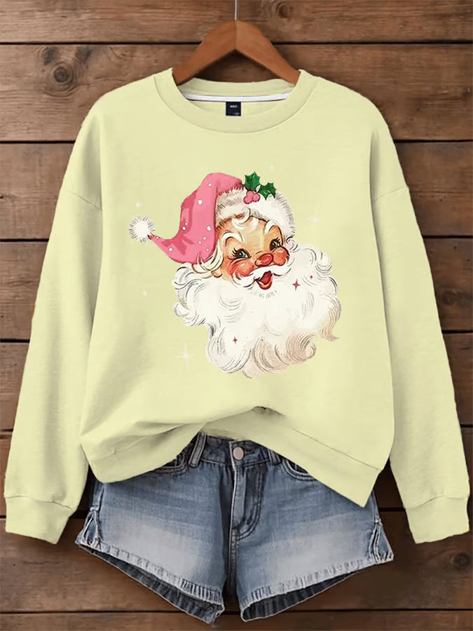 Vera – Trui met vintage kerstprint