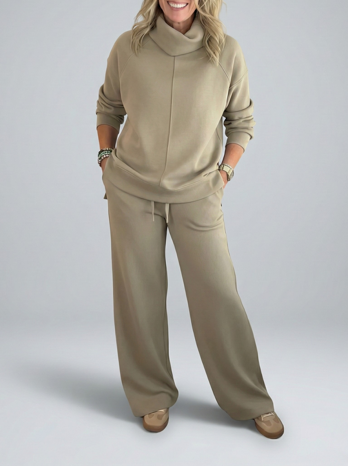 Lotte – Comfortabele set met wijde broek