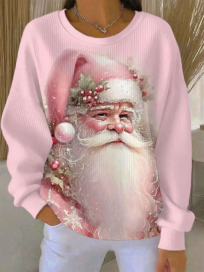 Hanne - Kersttrui met kerstmanmotief