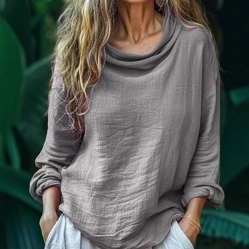 Lina – Blouse met hals