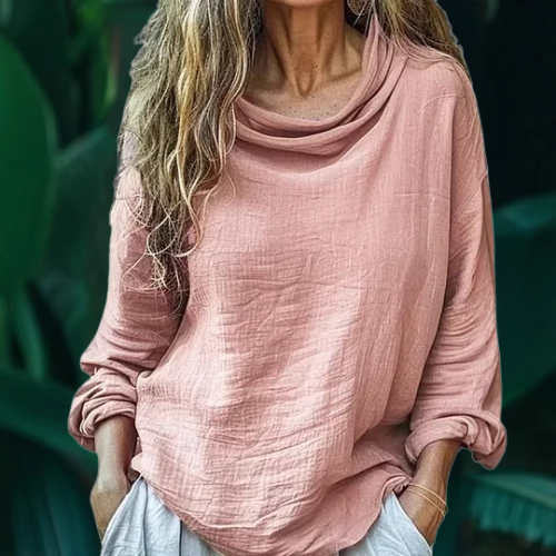 Lina – Blouse met hals