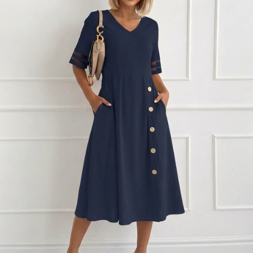 Seraphina – Jurk met knoopdetail