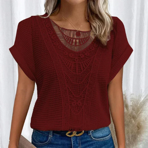 Mila – Blouse met V-hals