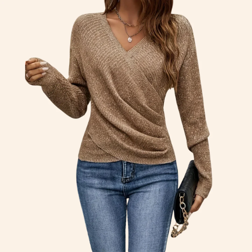 Mila – Elegante blouse met V-hals