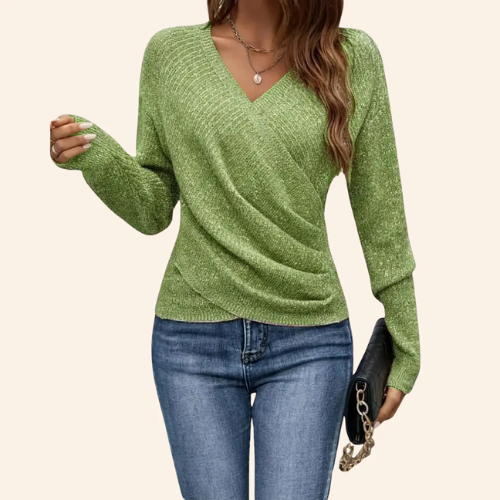Mila – Elegante blouse met V-hals