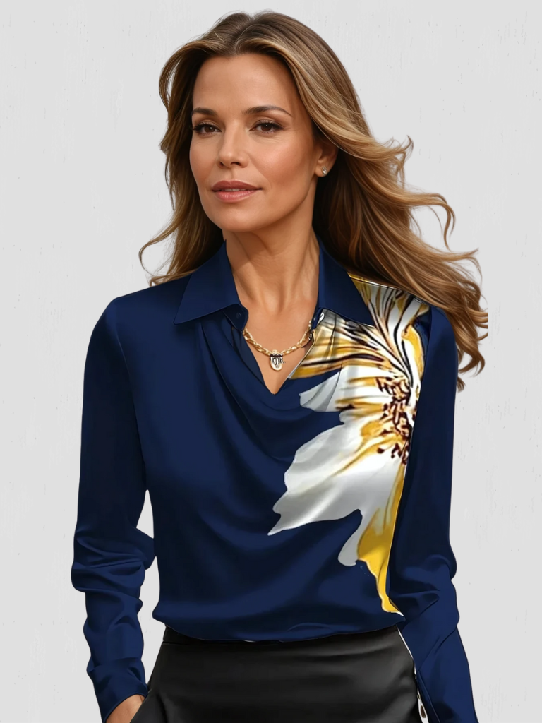 Livia – Satijnen Blouse