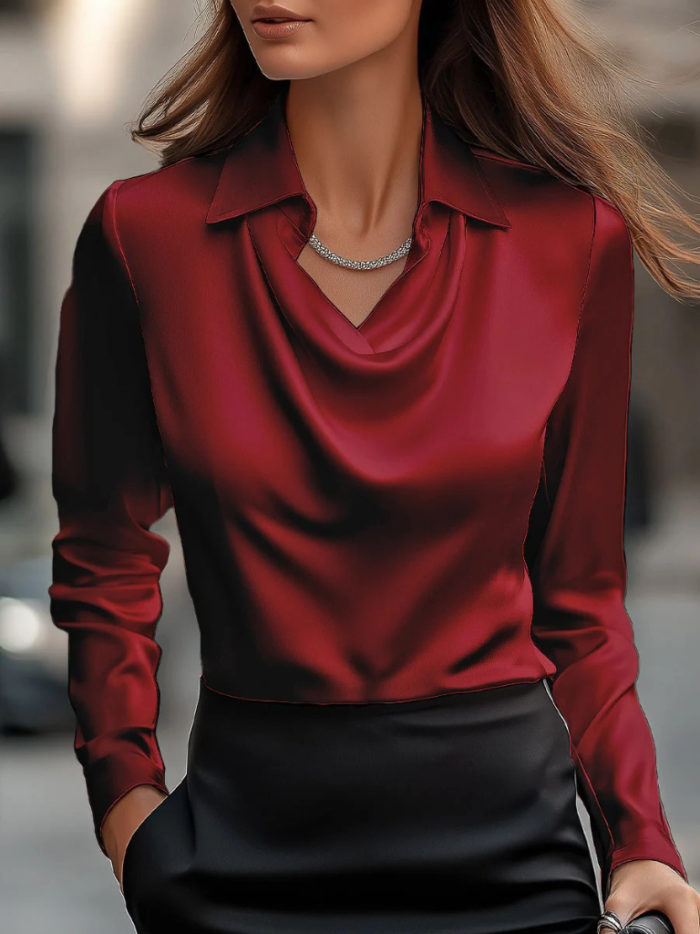Livia – Satijnen Blouse