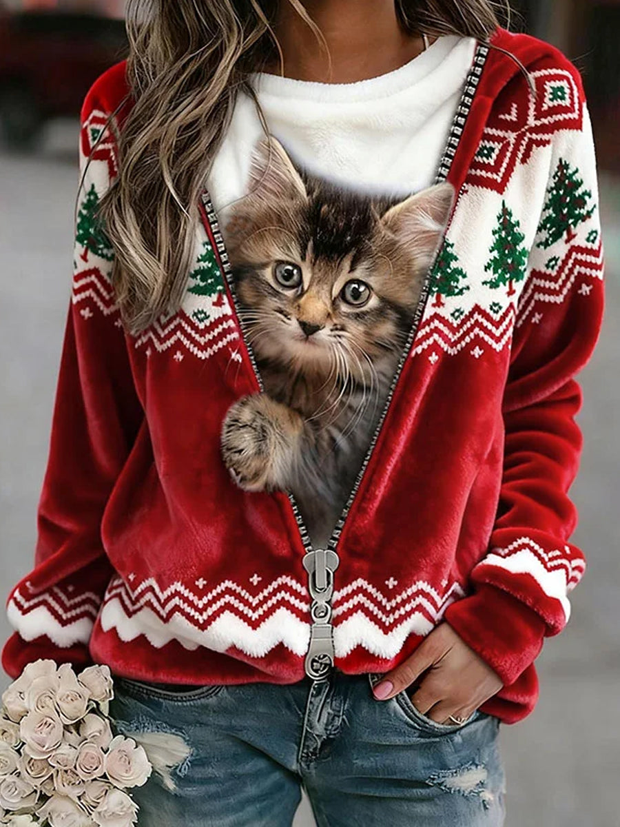 Flanel - Casual Kerst Sweatshirt