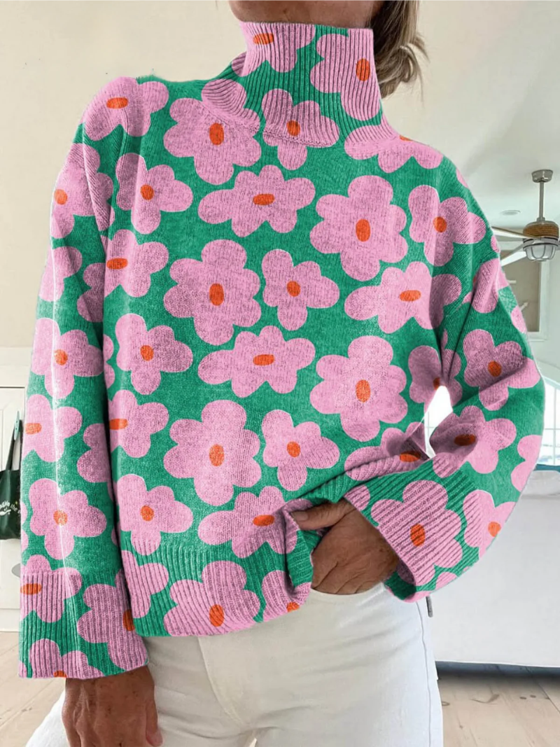 Lotte – Trui met bloemenprint
