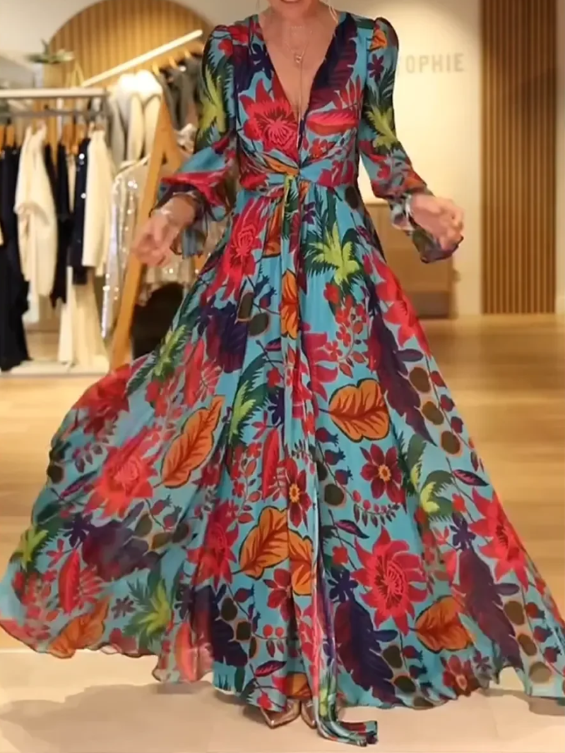 Mira – Elegante jurk met V-hals