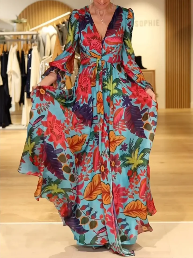 Mira – Elegante jurk met V-hals
