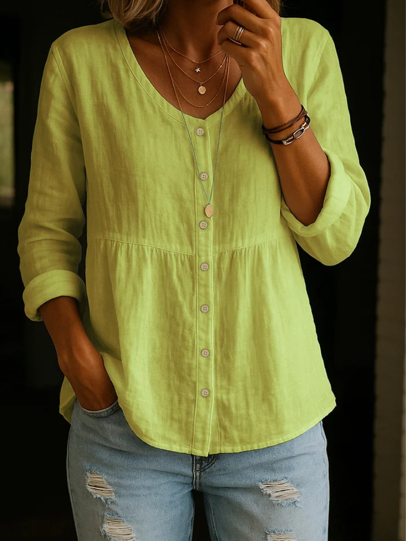 Marit – Blouse met knopen