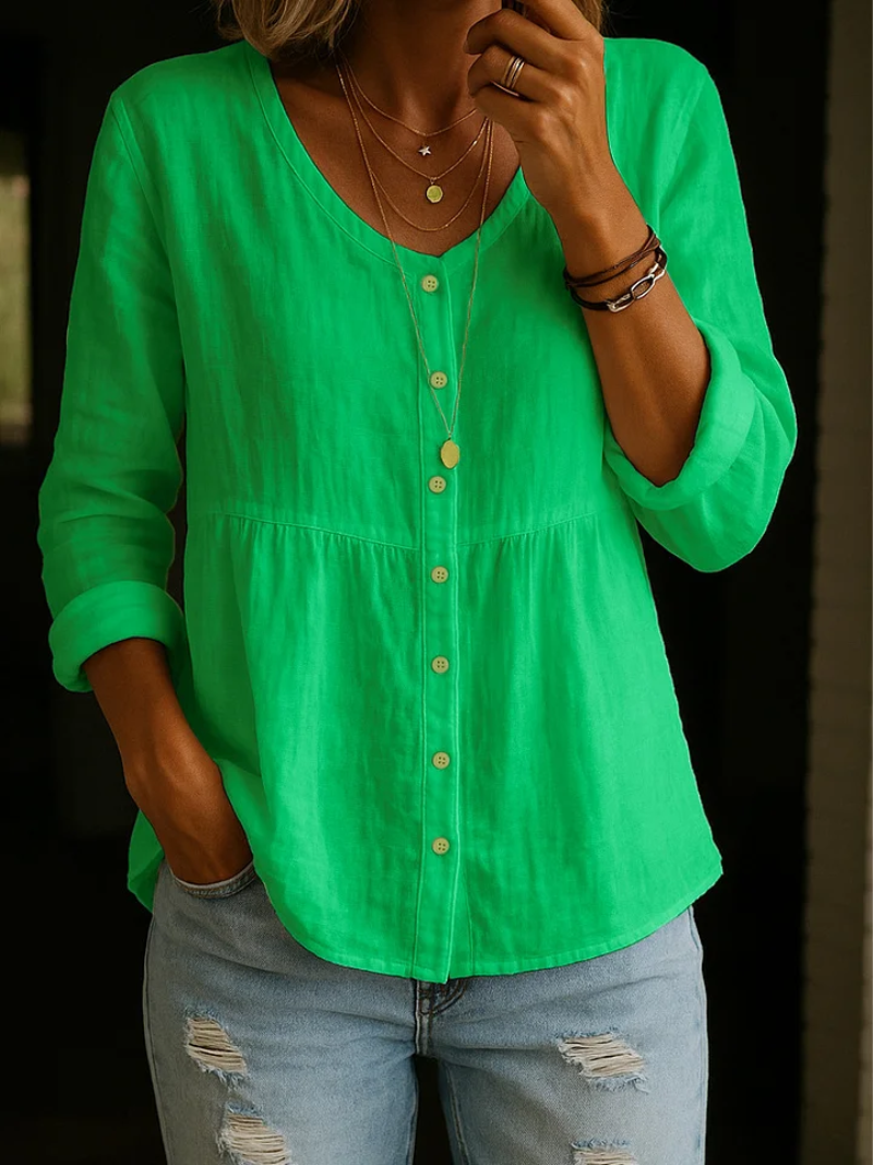 Marit – Blouse met knopen