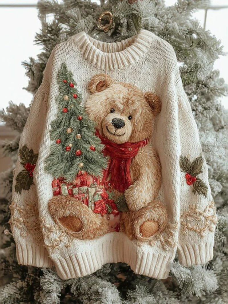 Elena – Christmas sweater with festive details