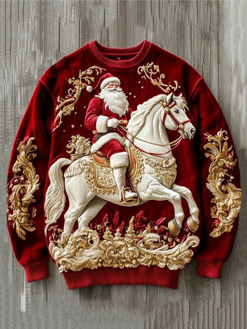 Andreas – Kersttrui met feestelijke afwerking