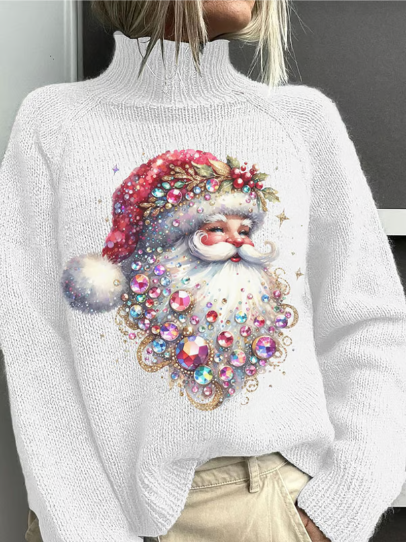 Noor - Kersttrui met fonkelende kerstman