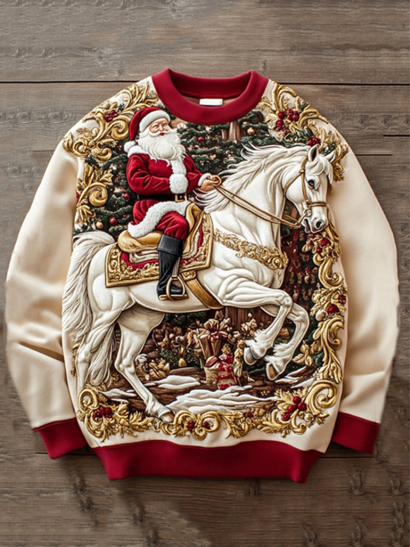 Andreas – Kersttrui met feestelijke afwerking