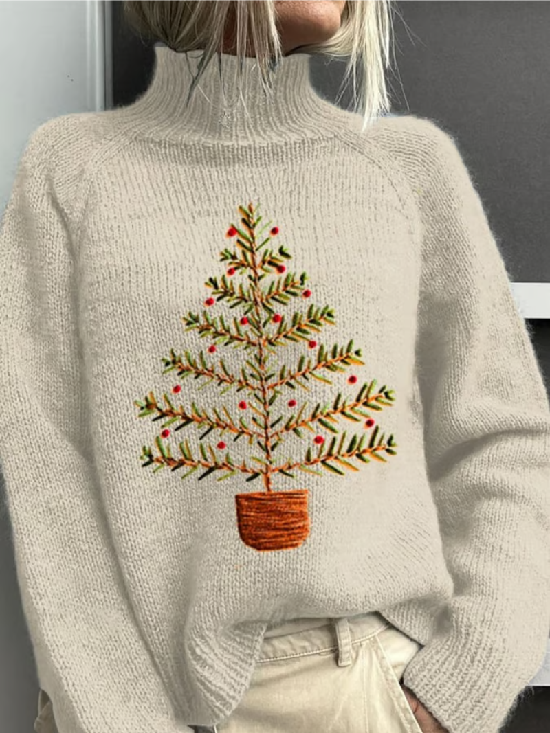 Elena - Kersttrui met kerstboom