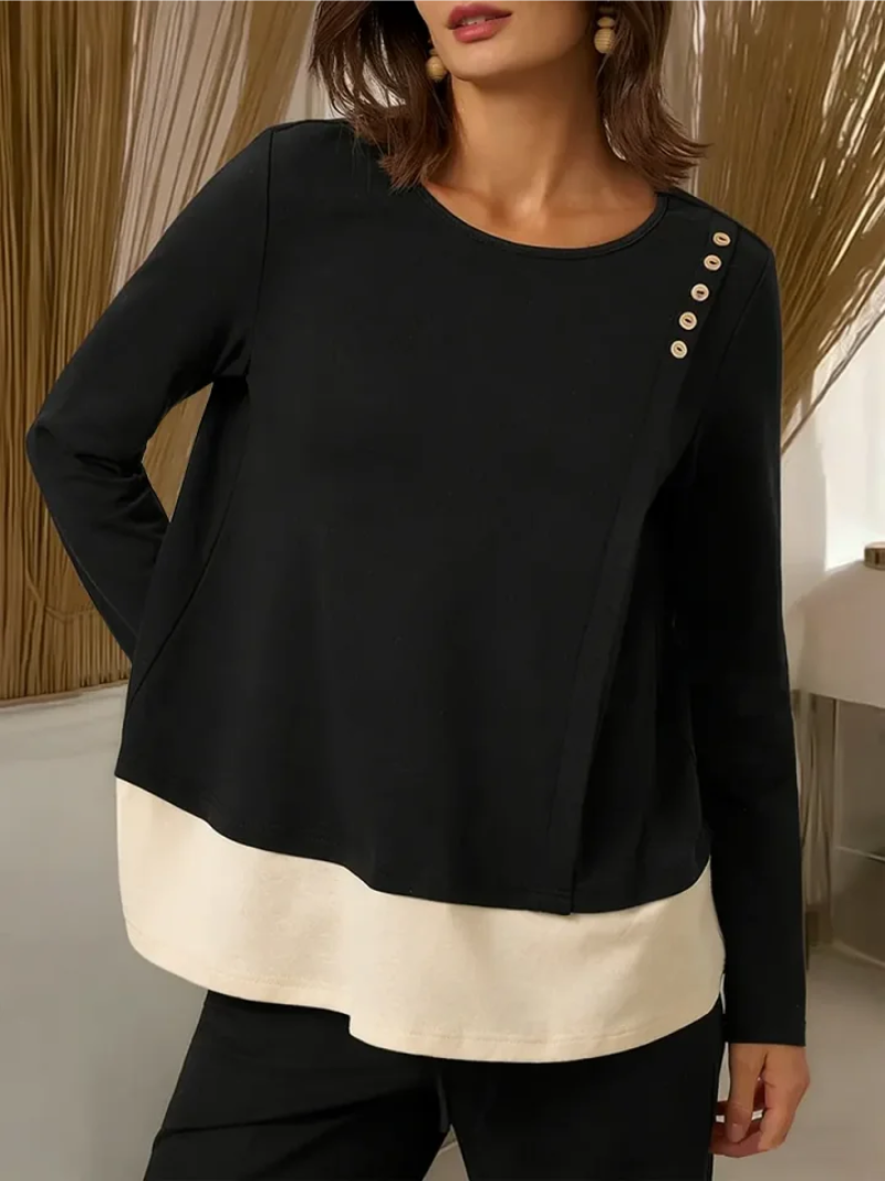 Sofie – Top met knoopdetails