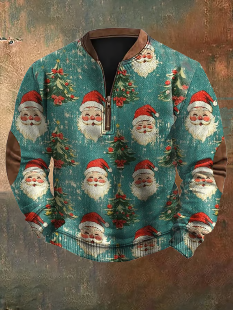 Mateo - Kersttrui met kerstman print