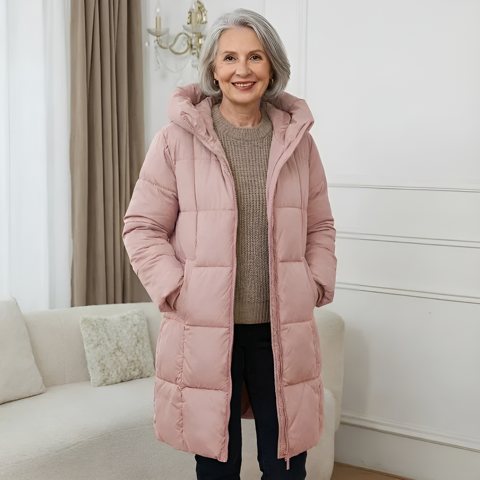 Iris – Gewatteerde jas met capuchon