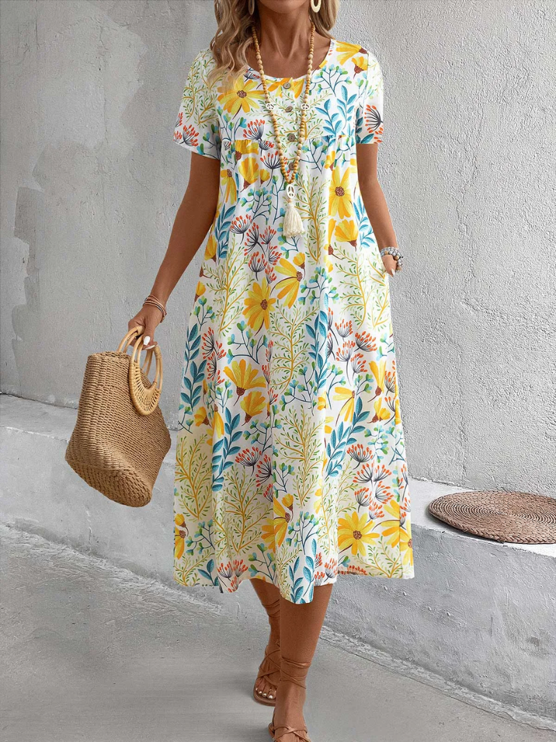 Lena – Elegante bloemenjurk