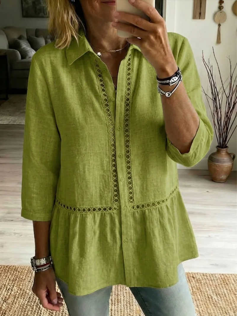 Lotte – Blouse met knoopsluiting