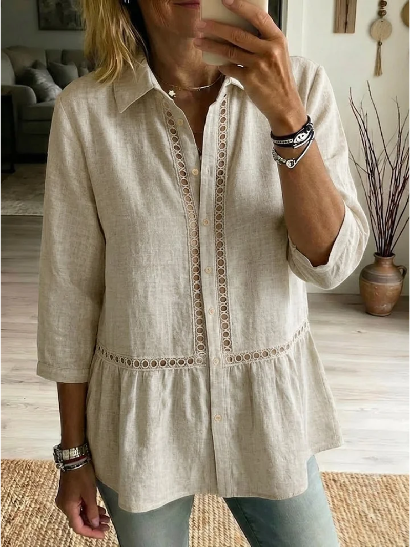 Lotte – Blouse met knoopsluiting