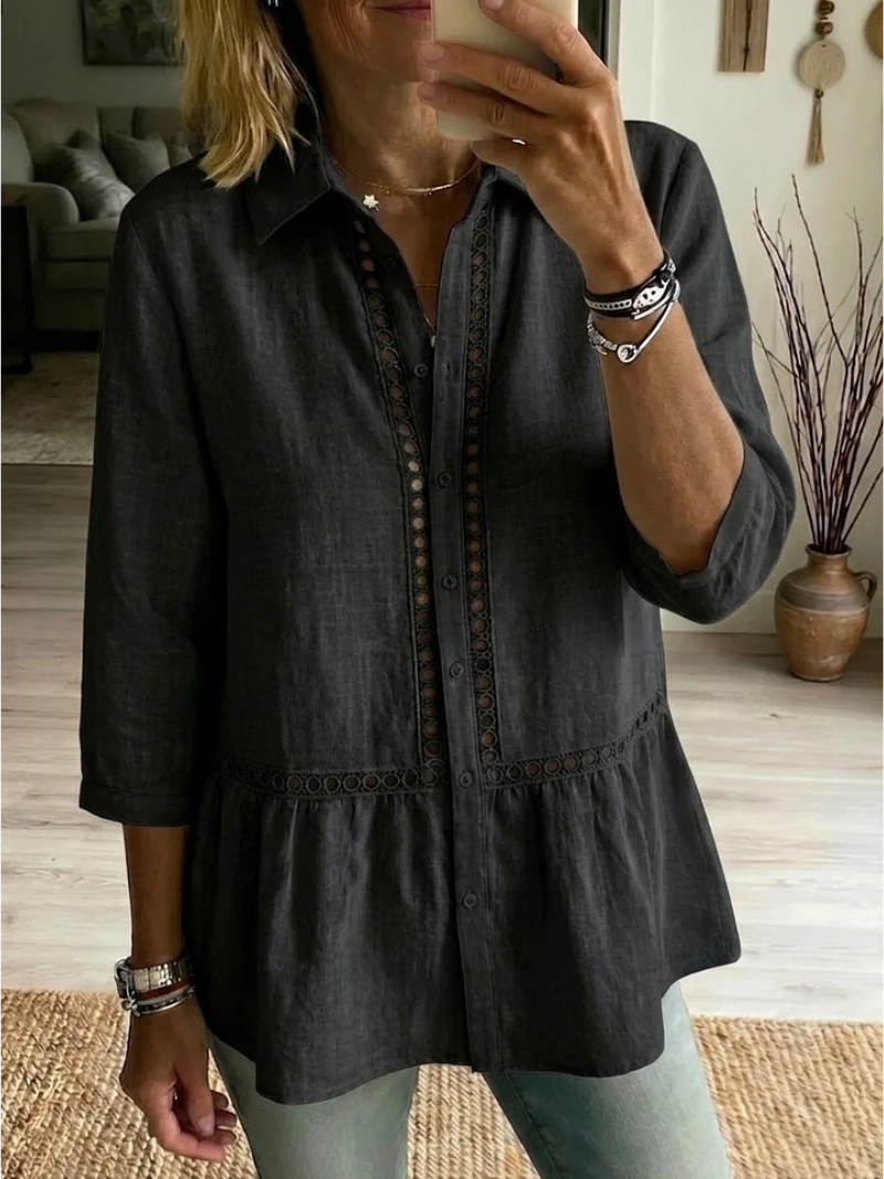Lotte – Blouse met knoopsluiting