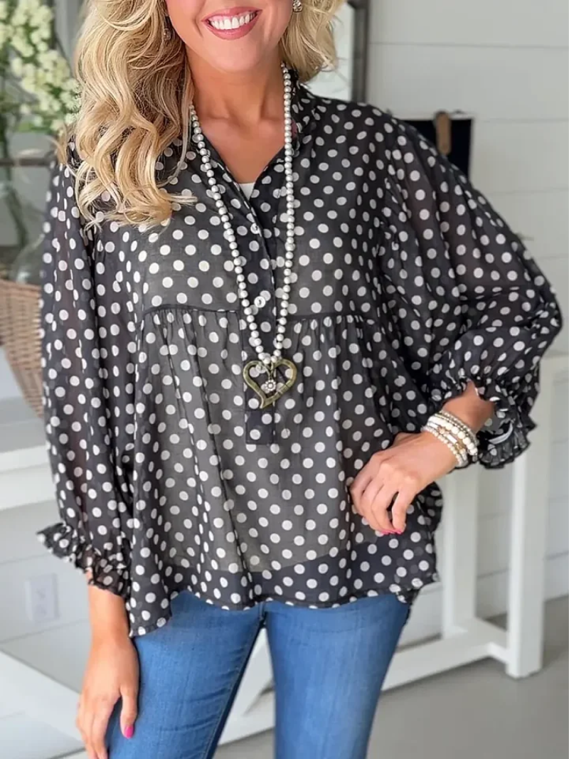 Mila – Blouse met knoopsluiting