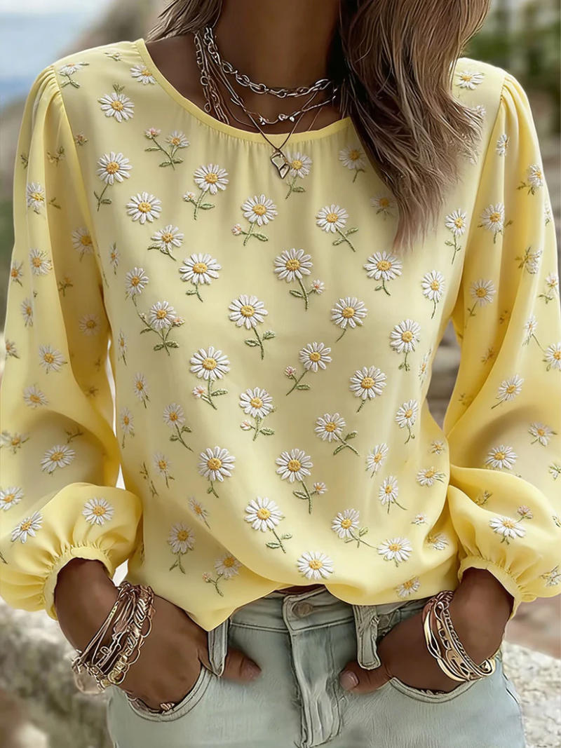 Elise – Blouse met bloemen