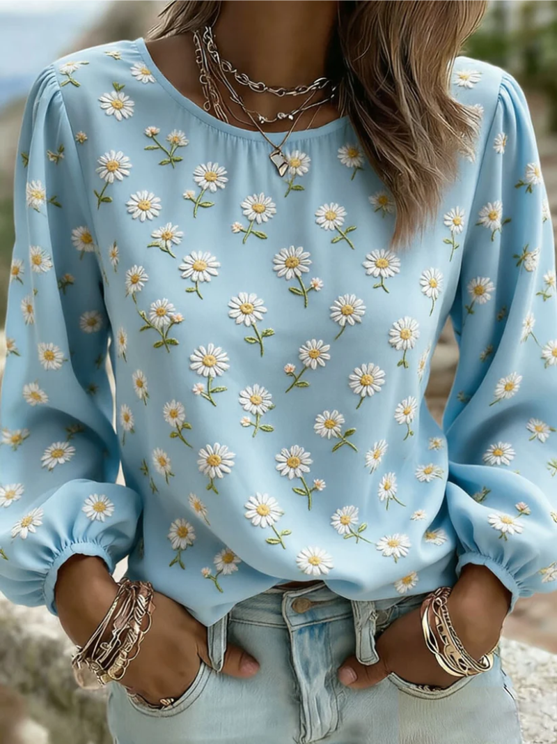 Elise – Blouse met bloemen