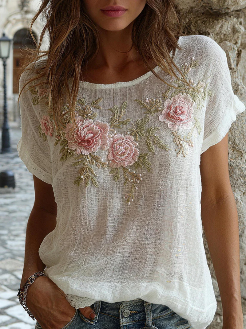 Amelie – Blouse met bloemen