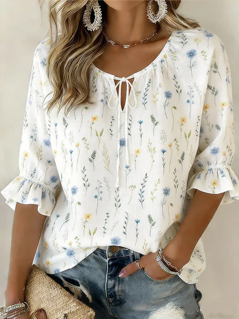 Iris – Blouse met bloemenprint