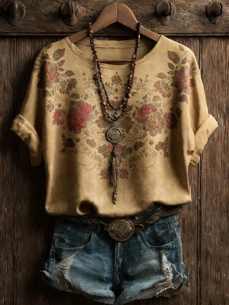 Lena – Blouse met bloemenprint