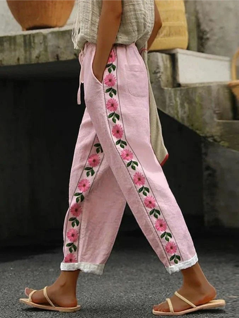 Lotte – Broek met bloemenprint