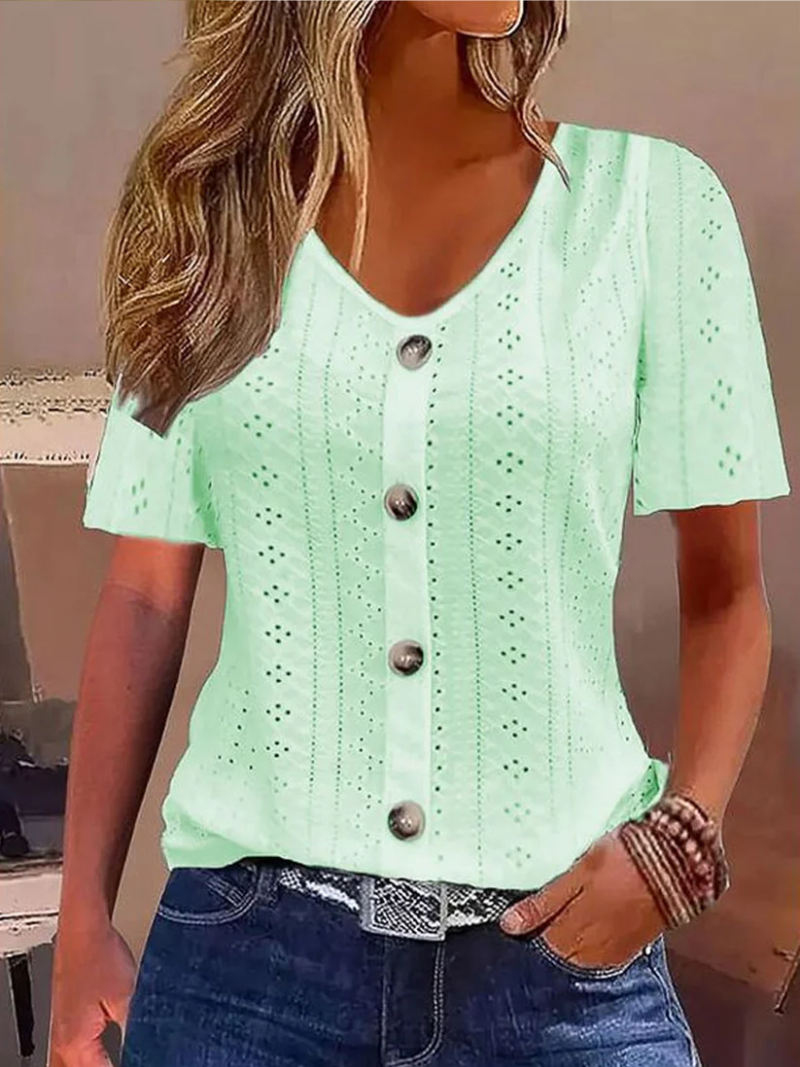 Elena – Blouse met knoopsluiting