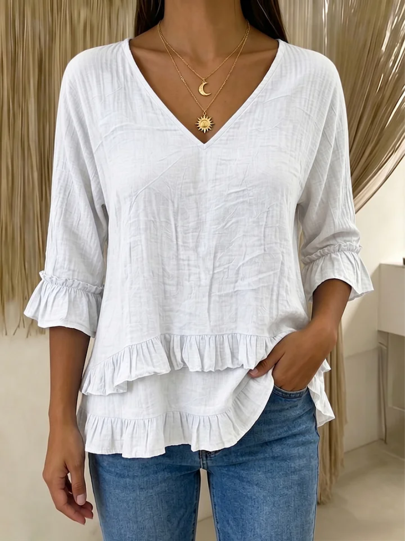 Valeria – Blouse met V-hals