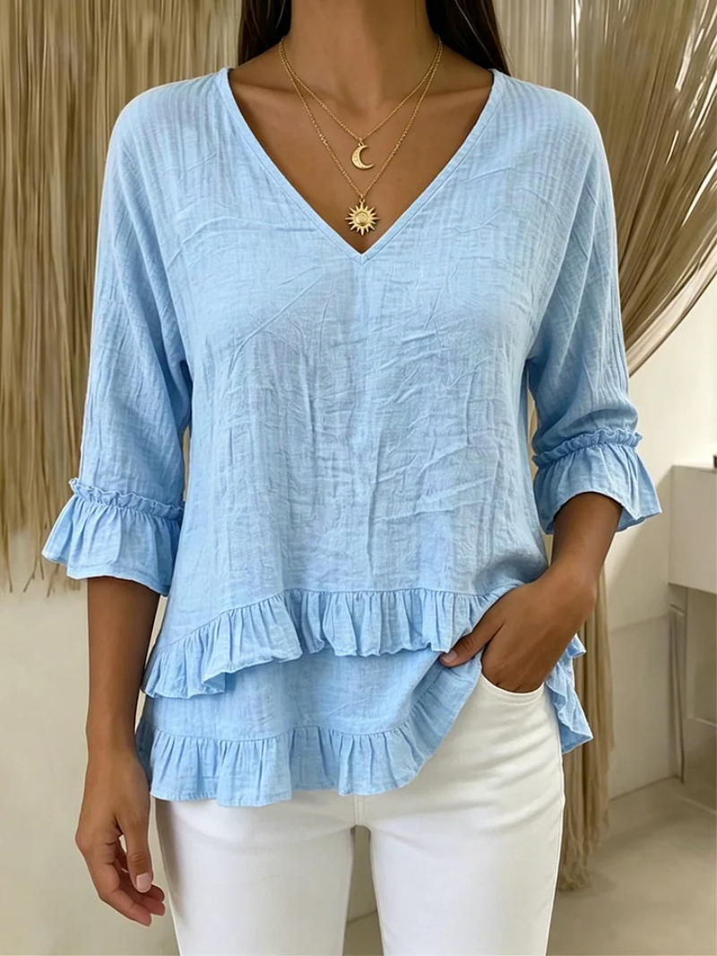 Valeria – Blouse met V-hals