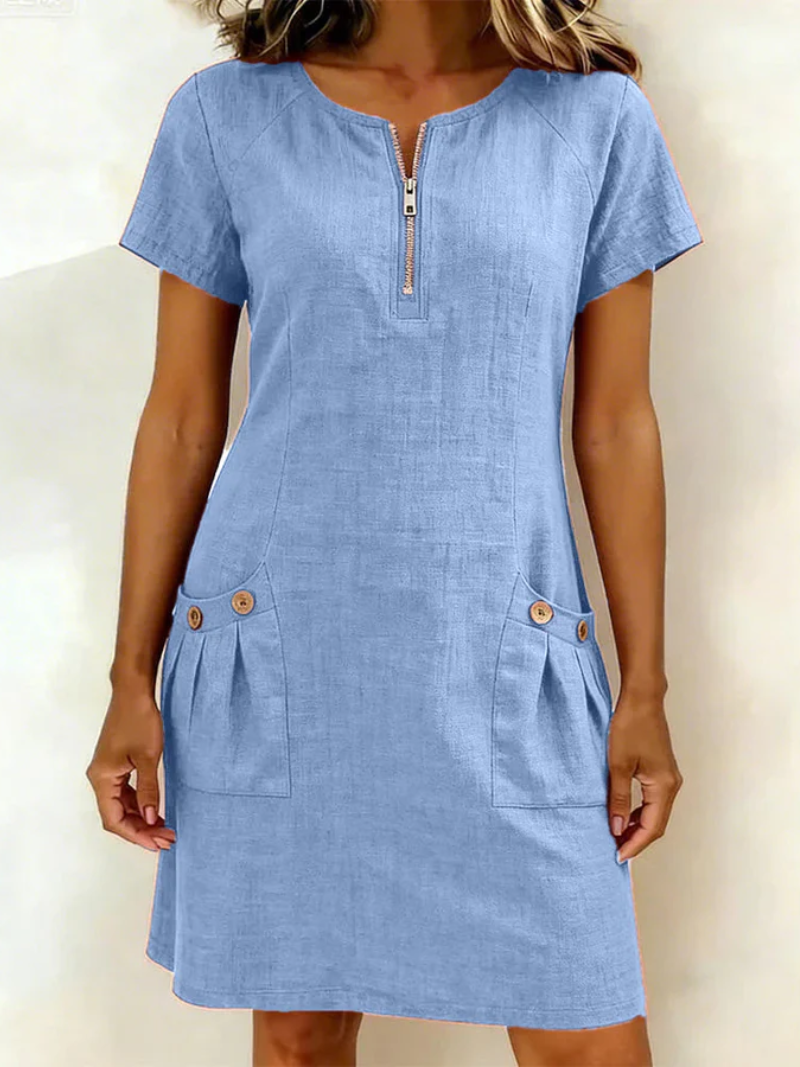 Rosalie – Jurk met ritsdetail